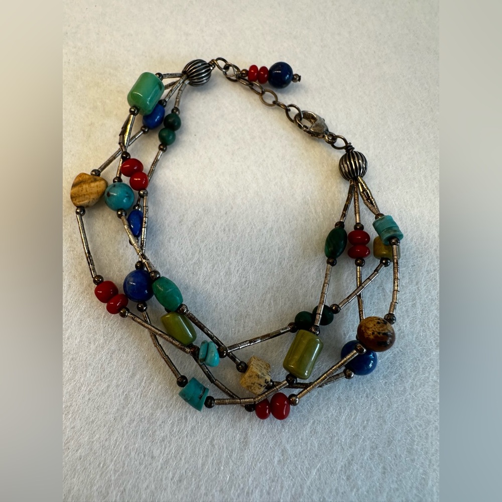 Silpada Liquid Silver and gemstone Bracelet